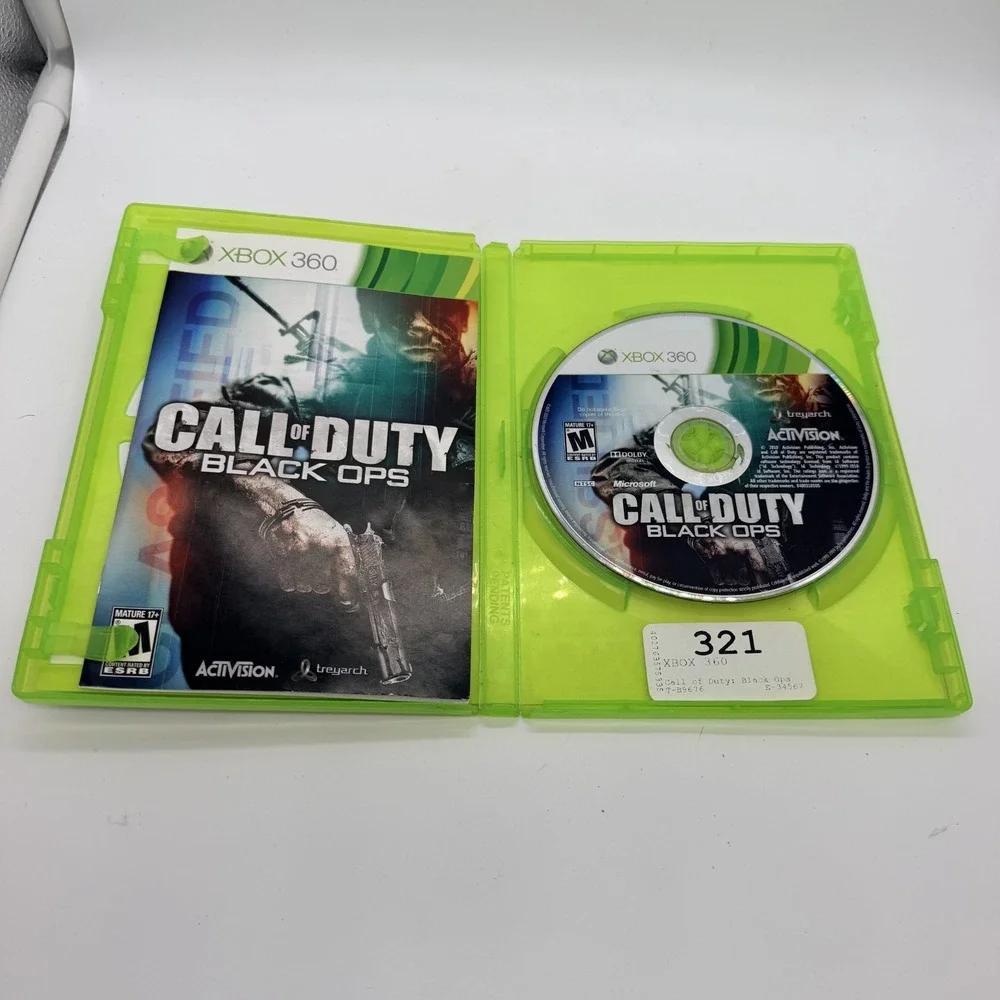 Microsoft Xbox 360 Call of Duty Black Ops Complete CIB Authentic Video Game